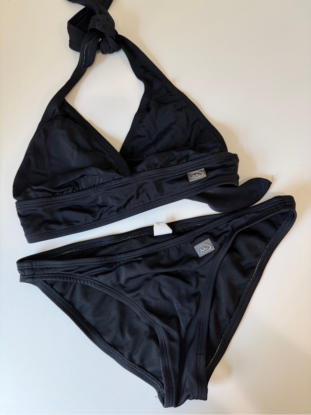 Classic Black Halter Bikini Set - Brand: